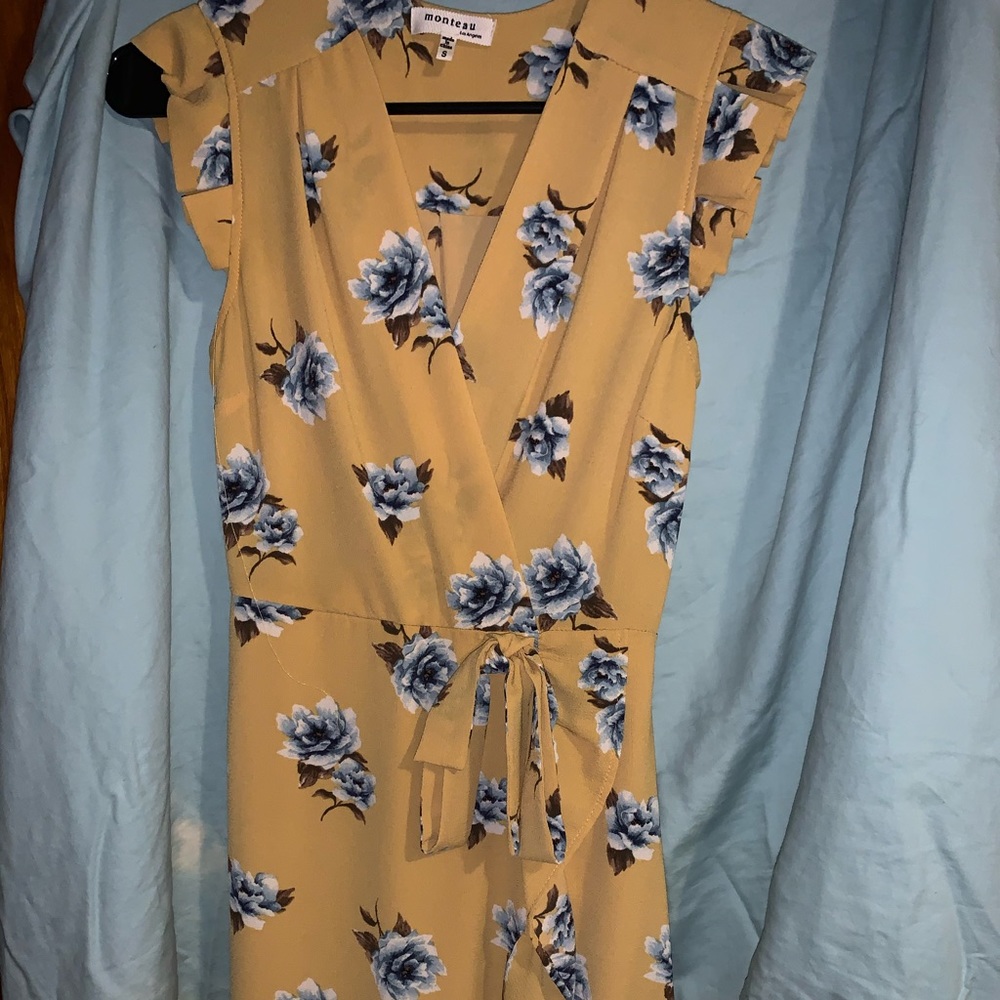 Yellow Floral Dress